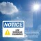 Signmission Low Overhead Clearance Sign With Symbol, 5 in W x Rectangle, Vinyl Decal OS-2PACK-NS-D-35-L-14066 - alternate 4